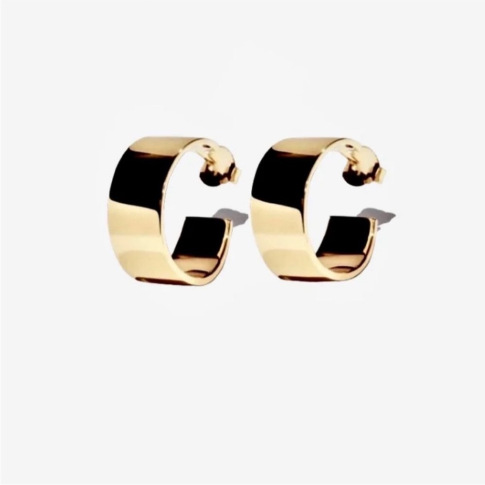 Saint Liz Elegant Gold Hoop Earrings